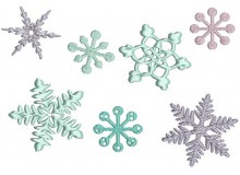 Stickserie - Snowflakes mini